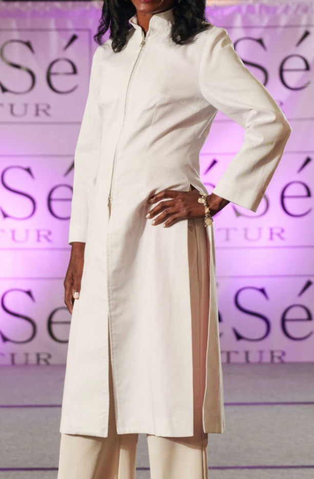 The Modern White ADAI Coat for Healthcare Professionals