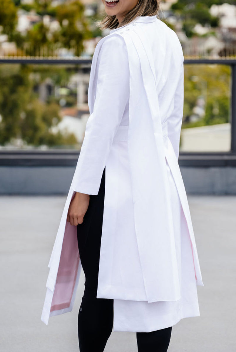 The Modern White INDI Coat for Healthcare Professionals