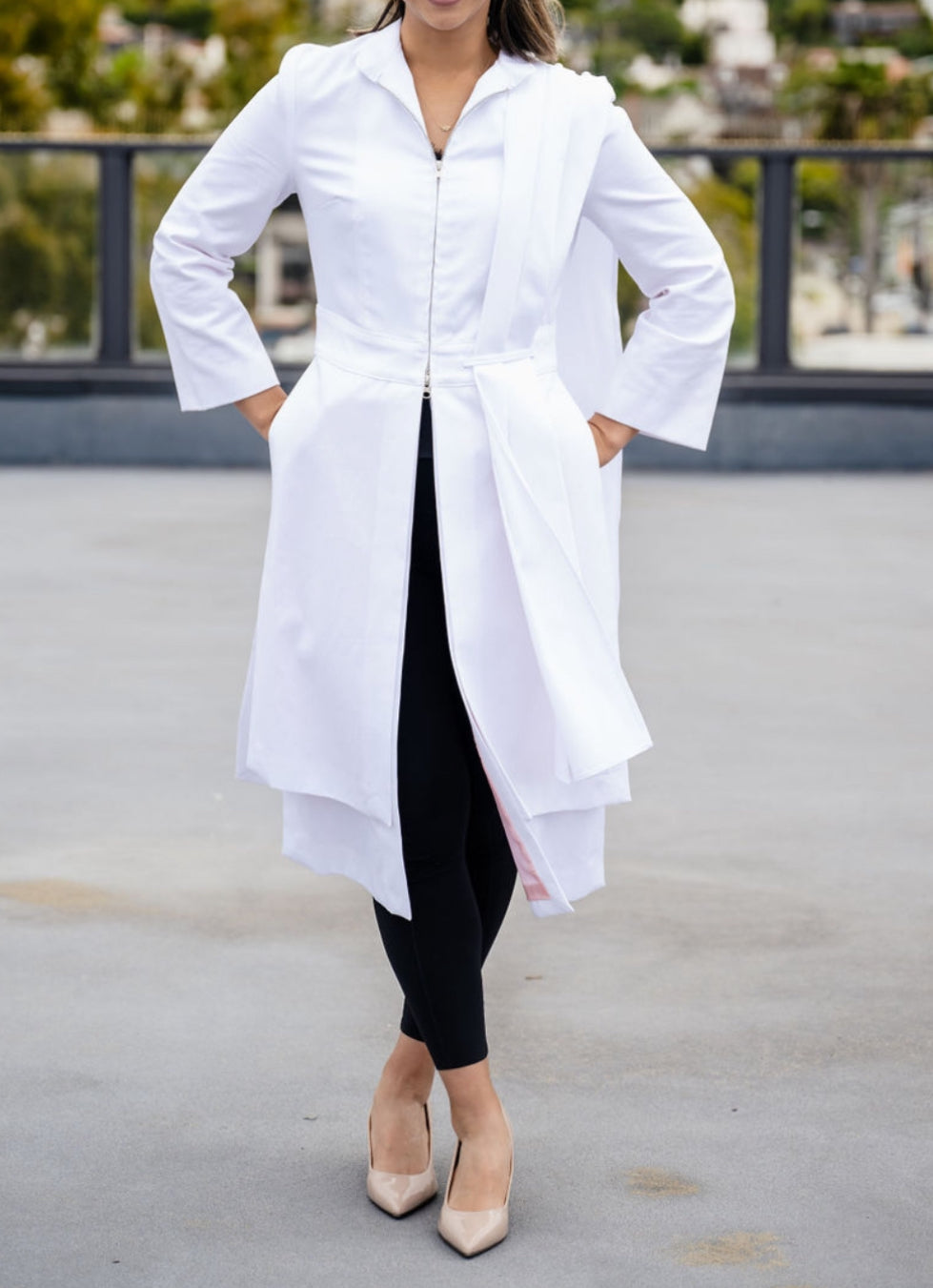 The Modern White INDI Coat for Healthcare Professionals