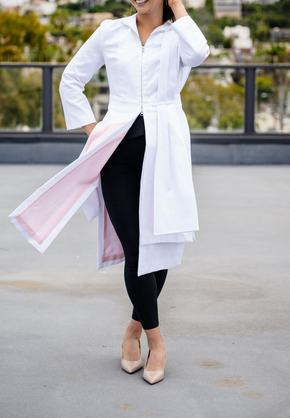 The Modern White INDI Coat for Healthcare Professionals